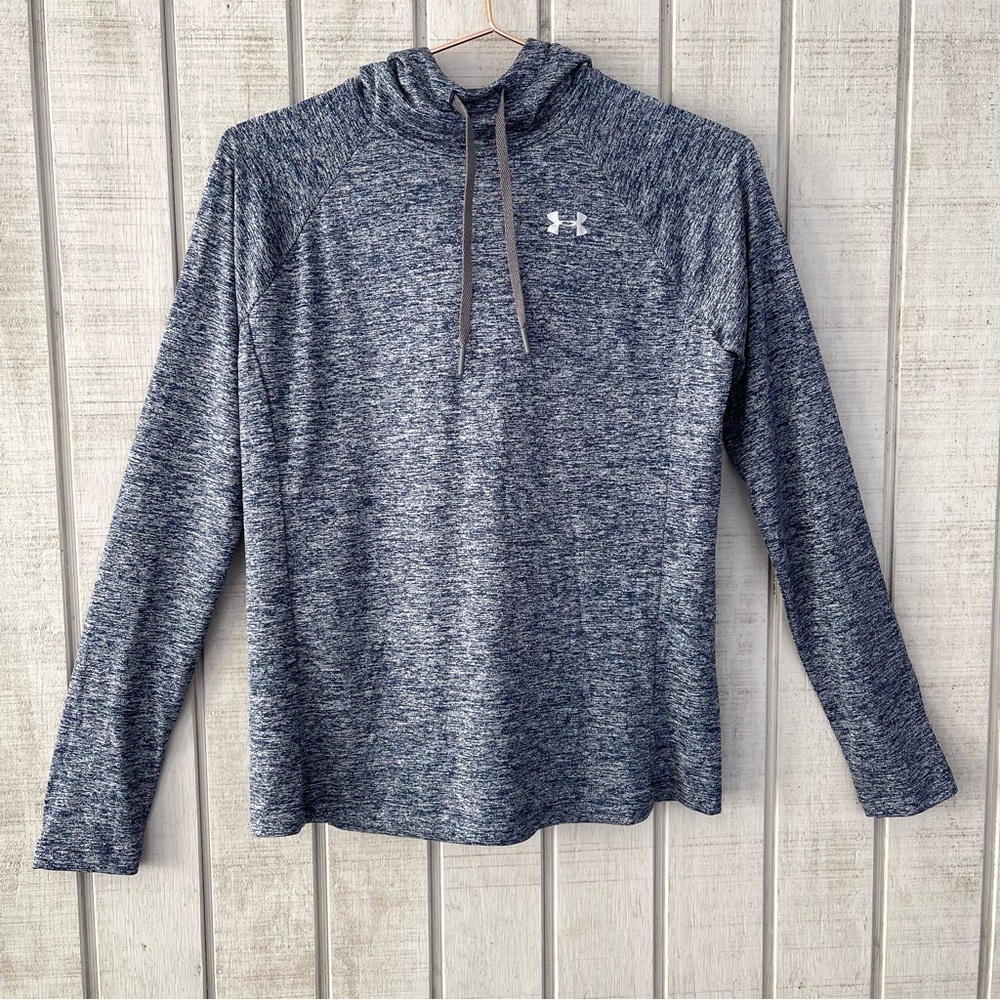 ✨ Under Armour Tech Twist Blue Long Sleeve Hoodie S Athleisure Athletic